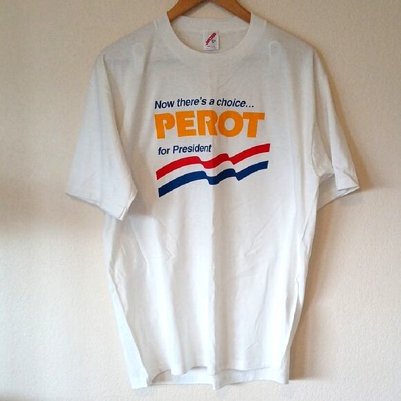 Jerzees Other - Vintage 90s Ross Perot For President Shirt Jerzees Tag Single Stitch